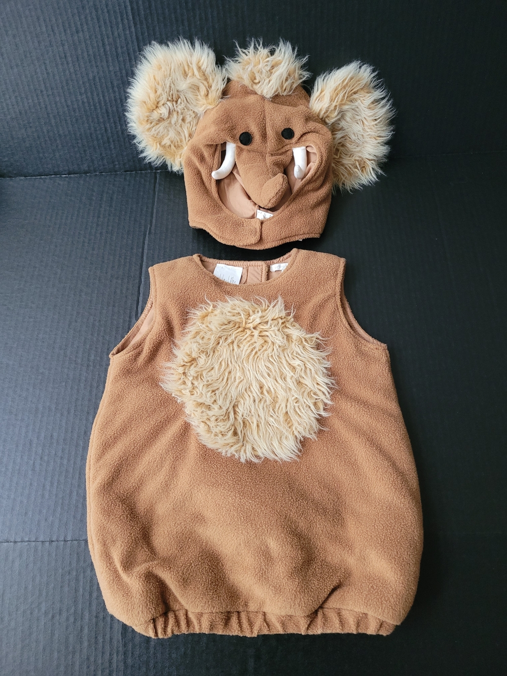 Pottery Barn Kids Wooly Mammoth Costume Set 2T 3T Ice Age